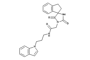 2-(2,5-diketospiro[imidazolidine-4,1'-indane]-1-yl)-N-(3-indol-1-ylpropyl)acetamide