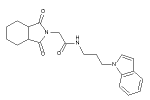 2-(1,3-diketo-3a,4,5,6,7,7a-hexahydroisoindol-2-yl)-N-(3-indol-1-ylpropyl)acetamide