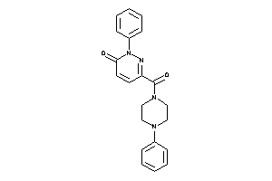 Image of 2-phenyl-6-(4-phenylpiperazine-1-carbonyl)pyridazin-3-one