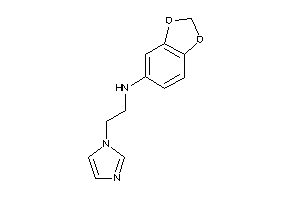 1,3-benzodioxol-5-yl(2-imidazol-1-ylethyl)amine