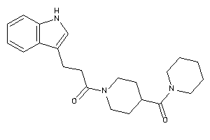 3-(1H-indol-3-yl)-1-[4-(piperidine-1-carbonyl)piperidino]propan-1-one