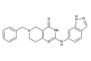 6-benzyl-2-(1H-indazol-6-ylamino)-3,5,7,8-tetrahydropyrido[4,3-d]pyrimidin-4-one