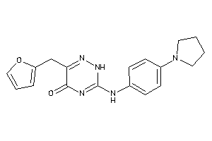 6-(2-furfuryl)-3-(4-pyrrolidinoanilino)-2H-1,2,4-triazin-5-one