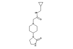 N-(cyclopropylmethyl)-2-[4-(2-ketoimidazolidin-1-yl)piperidino]acetamide