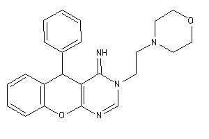 [3-(2-morpholinoethyl)-5-phenyl-5H-chromeno[2,3-d]pyrimidin-4-ylidene]amine