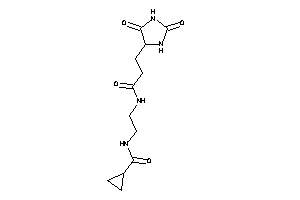 Image of N-[2-[3-(2,5-diketoimidazolidin-4-yl)propanoylamino]ethyl]cyclopropanecarboxamide