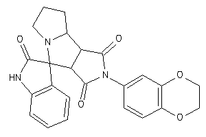 2-(2,3-dihydro-1,4-benzodioxin-6-yl)spiro[3a,6,7,8,8a,8b-hexahydropyrrolo[3,4-a]pyrrolizine-4,3'-indoline]-1,2',3-trione