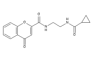 N-[2-(cyclopropanecarbonylamino)ethyl]-4-keto-chromene-2-carboxamide