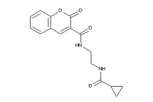 N-[2-(cyclopropanecarbonylamino)ethyl]-2-keto-chromene-3-carboxamide