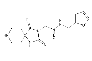 Image of 2-(2,4-diketo-1,3,8-triazaspiro[4.5]decan-3-yl)-N-(2-furfuryl)acetamide