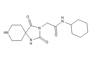 N-cyclohexyl-2-(2,4-diketo-1,3,8-triazaspiro[4.5]decan-3-yl)acetamide