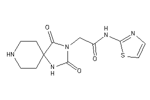 Image of 2-(2,4-diketo-1,3,8-triazaspiro[4.5]decan-3-yl)-N-thiazol-2-yl-acetamide