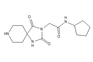 Image of N-cyclopentyl-2-(2,4-diketo-1,3,8-triazaspiro[4.5]decan-3-yl)acetamide