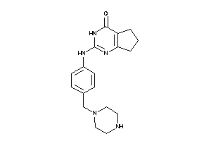 Image of 2-[4-(piperazinomethyl)anilino]-3,5,6,7-tetrahydrocyclopenta[d]pyrimidin-4-one