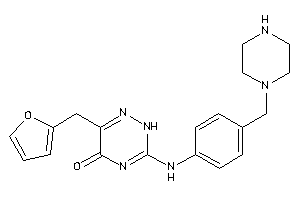 6-(2-furfuryl)-3-[4-(piperazinomethyl)anilino]-2H-1,2,4-triazin-5-one