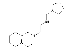 2-(3,4,4a,5,6,7,8,8a-octahydro-1H-isoquinolin-2-yl)ethyl-(cyclopentylmethyl)amine