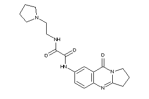 N'-(9-keto-2,3-dihydro-1H-pyrrolo[2,1-b]quinazolin-7-yl)-N-(2-pyrrolidinoethyl)oxamide