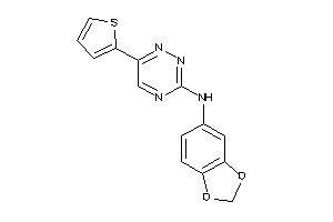 1,3-benzodioxol-5-yl-[6-(2-thienyl)-1,2,4-triazin-3-yl]amine