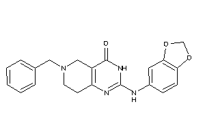 2-(1,3-benzodioxol-5-ylamino)-6-benzyl-3,5,7,8-tetrahydropyrido[4,3-d]pyrimidin-4-one