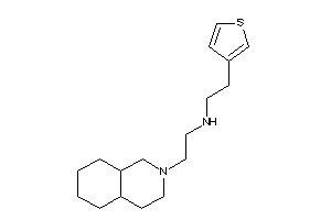 2-(3,4,4a,5,6,7,8,8a-octahydro-1H-isoquinolin-2-yl)ethyl-[2-(3-thienyl)ethyl]amine