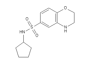 N-cyclopentyl-3,4-dihydro-2H-1,4-benzoxazine-6-sulfonamide