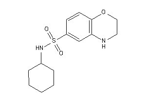 N-cyclohexyl-3,4-dihydro-2H-1,4-benzoxazine-6-sulfonamide