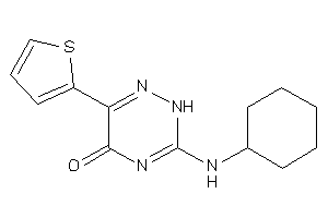 3-(cyclohexylamino)-6-(2-thienyl)-2H-1,2,4-triazin-5-one
