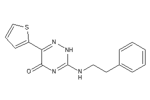 3-(phenethylamino)-6-(2-thienyl)-2H-1,2,4-triazin-5-one