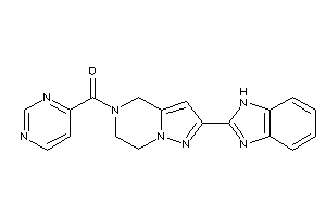 [2-(1H-benzimidazol-2-yl)-6,7-dihydro-4H-pyrazolo[1,5-a]pyrazin-5-yl]-(4-pyrimidyl)methanone