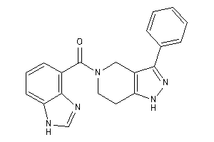 Image of 1H-benzimidazol-4-yl-(3-phenyl-1,4,6,7-tetrahydropyrazolo[4,3-c]pyridin-5-yl)methanone