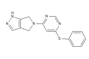5-[6-(phenylthio)pyrimidin-4-yl]-4,6-dihydro-1H-pyrrolo[3,4-c]pyrazole