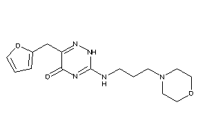 6-(2-furfuryl)-3-(3-morpholinopropylamino)-2H-1,2,4-triazin-5-one