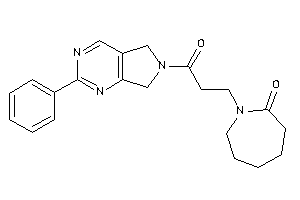 1-[3-keto-3-(2-phenyl-5,7-dihydropyrrolo[3,4-d]pyrimidin-6-yl)propyl]azepan-2-one