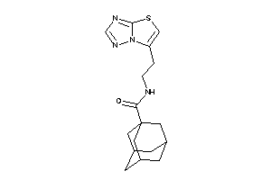 Image of N-(2-thiazolo[2,3-e][1,2,4]triazol-6-ylethyl)adamantane-1-carboxamide