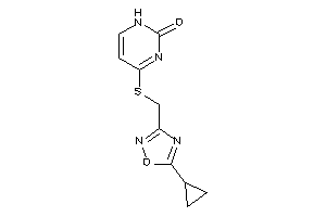 4-[(5-cyclopropyl-1,2,4-oxadiazol-3-yl)methylthio]-1H-pyrimidin-2-one