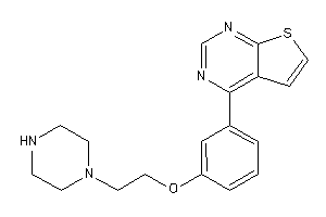 4-[3-(2-piperazinoethoxy)phenyl]thieno[2,3-d]pyrimidine