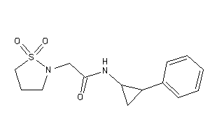 2-(1,1-diketo-1,2-thiazolidin-2-yl)-N-(2-phenylcyclopropyl)acetamide