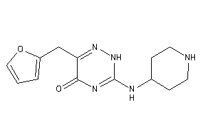 6-(2-furfuryl)-3-(4-piperidylamino)-2H-1,2,4-triazin-5-one