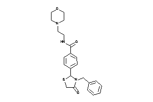 4-(3-benzyl-4-keto-thiazolidin-2-yl)-N-(2-morpholinoethyl)benzamide