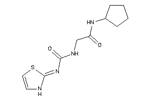 N-cyclopentyl-2-(4-thiazolin-2-ylidenecarbamoylamino)acetamide