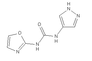 1-oxazol-2-yl-3-(1H-pyrazol-4-yl)urea