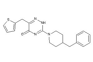 3-(4-benzylpiperidino)-6-(2-thenyl)-2H-1,2,4-triazin-5-one