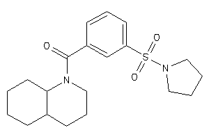 3,4,4a,5,6,7,8,8a-octahydro-2H-quinolin-1-yl-(3-pyrrolidinosulfonylphenyl)methanone