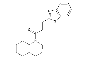 1-(3,4,4a,5,6,7,8,8a-octahydro-2H-quinolin-1-yl)-3-(1,3-benzothiazol-2-yl)propan-1-one