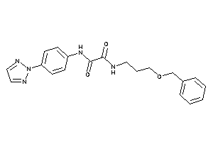 N-(3-benzoxypropyl)-N'-[4-(triazol-2-yl)phenyl]oxamide