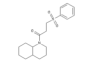 1-(3,4,4a,5,6,7,8,8a-octahydro-2H-quinolin-1-yl)-3-besyl-propan-1-one