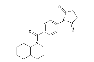 1-[4-(3,4,4a,5,6,7,8,8a-octahydro-2H-quinoline-1-carbonyl)phenyl]pyrrolidine-2,5-quinone