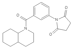 1-[3-(3,4,4a,5,6,7,8,8a-octahydro-2H-quinoline-1-carbonyl)phenyl]pyrrolidine-2,5-quinone