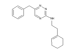 (6-benzyl-1,2,4-triazin-3-yl)-(2-cyclohexen-1-ylethyl)amine