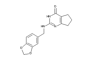 Image of 2-(piperonylamino)-3,5,6,7-tetrahydrocyclopenta[d]pyrimidin-4-one